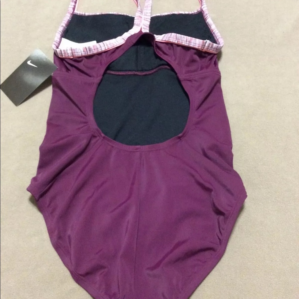 ‼️SOLD‼️ NIKE Racerback Purple XL NWT One Piece Swimsuit - Picture 5 of 12
